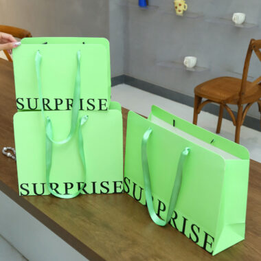 Luxury shopping paper bags for fashion and cosmetics brands