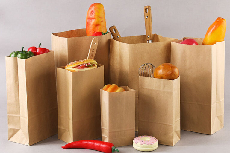 Food Grade Paper Bags for Bakery and Takeaway (2) Durable food-grade paper bags for safe packaging
