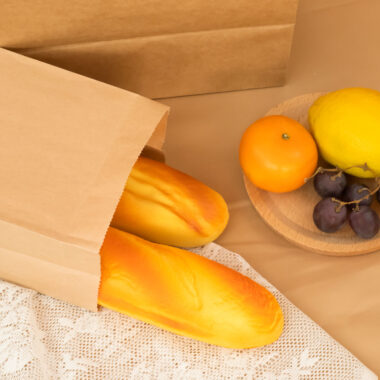 Custom printed grease-resistant food paper bags for takeaway