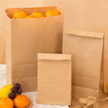 Custom printed grease-resistant food paper bags for takeaway