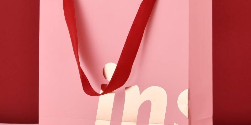 Luxury clothing and gift shopping paper bags with custom logos