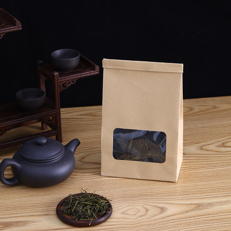 Kraft paper packaging bags for bread, tea, and biscuits