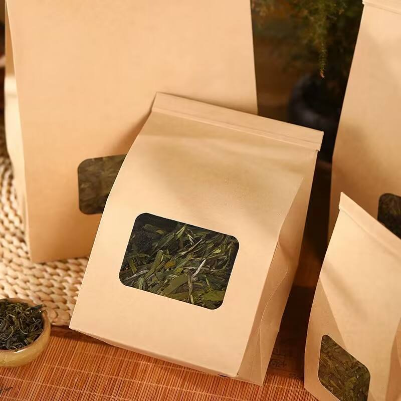 Kraft paper packaging bags for bread, tea, and biscuits