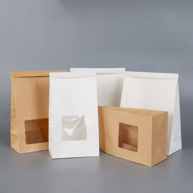 Kraft paper packaging bags for bread, tea, and biscuits