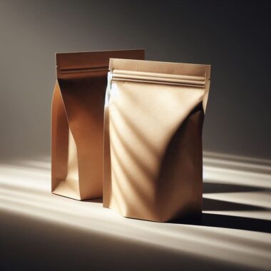 Kraft paper stand-up pouches for dried fruits and snacks