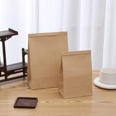 Kraft paper packaging bags for bread, tea, and biscuits
