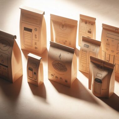 Kraft paper stand-up pouches for dried fruits and snacks