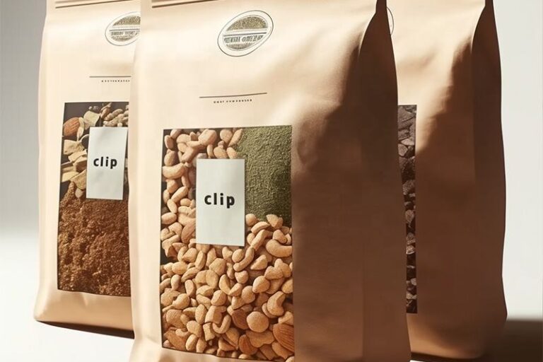 Kraft Paper Pouches for Food Packaging (7) Kraft paper stand-up pouches for dried fruits and snacks