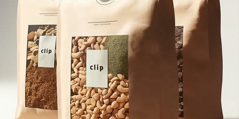 Kraft paper stand-up pouches for dried fruits and snacks