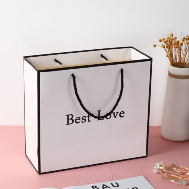 Luxury birthday and holiday gift paper bags for festive packaging