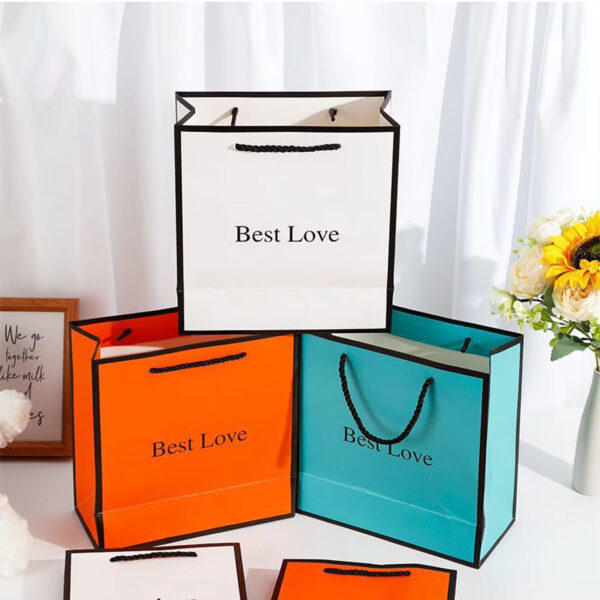 Luxury birthday and holiday gift paper bags for festive packaging