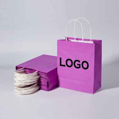 High-end eco-friendly shopping paper bags for retail packaging