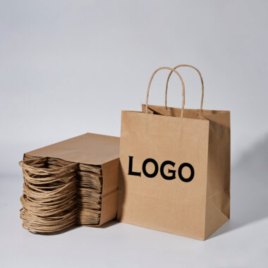 High-end eco-friendly shopping paper bags for retail packaging