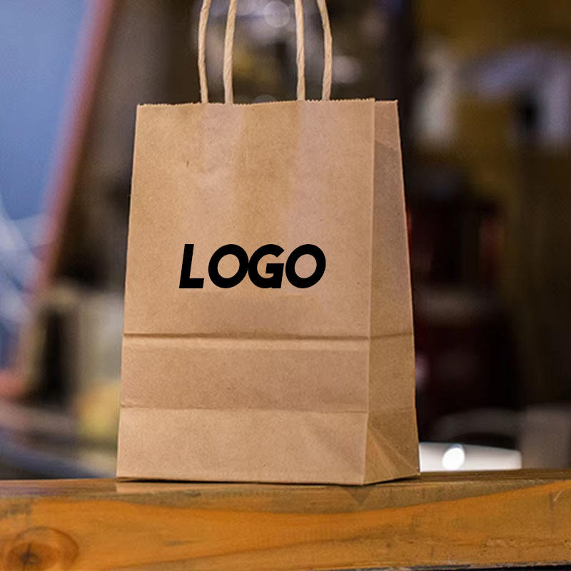 High-end eco-friendly shopping paper bags for retail packaging