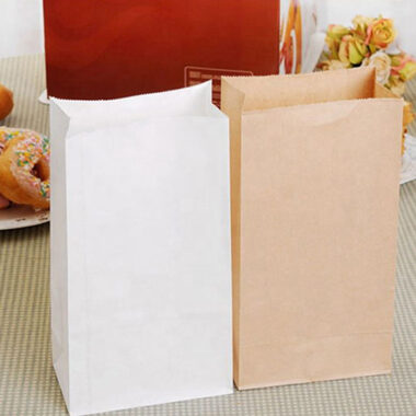 Luxury eco-friendly food grade paper bags for bakery packaging
