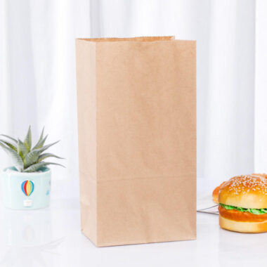 Luxury eco-friendly food grade paper bags for bakery packaging