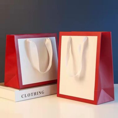 Luxury gift shopping paper bags for premium retail packaging