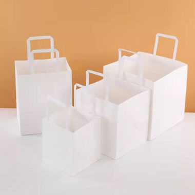 Recyclable multi-size kraft paper bags for retail and food use