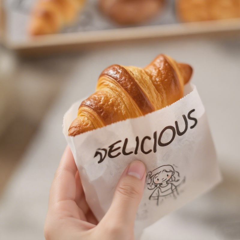 Greaseproof kraft paper food bags for cookies and burgers