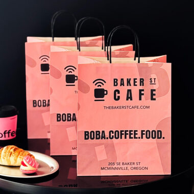 High-quality eco-friendly kraft paper bags for coffee shops