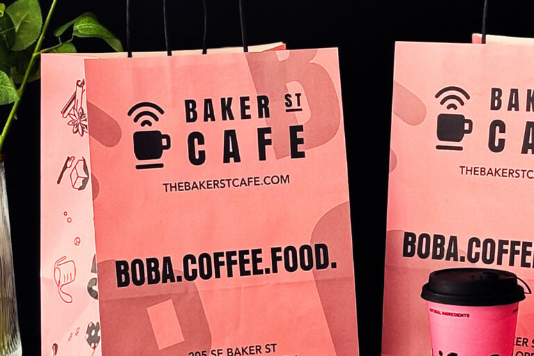 Premium Recyclable Kraft Paper Bags for Café Packaging (6) High-quality eco-friendly kraft paper bags for coffee shops