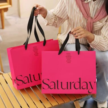 High-quality shopping paper bags for shoes and apparel brands