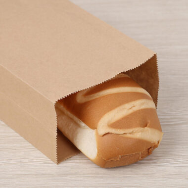 Eco-friendly kraft paper bags for sandwiches and bread