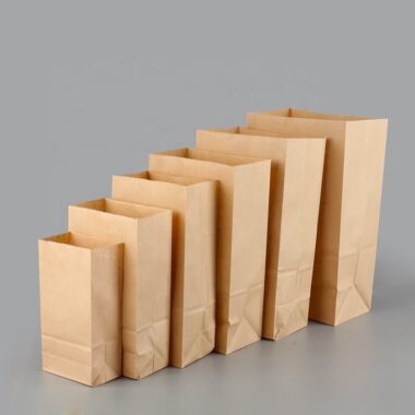 Eco-friendly kraft paper bags for sandwiches and bread