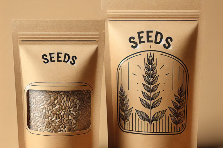 Resealable Paper Pouches with Zipper (4) Resealable kraft paper pouches with transparent window