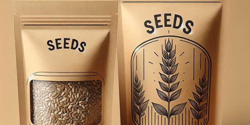 Resealable kraft paper pouches with transparent window