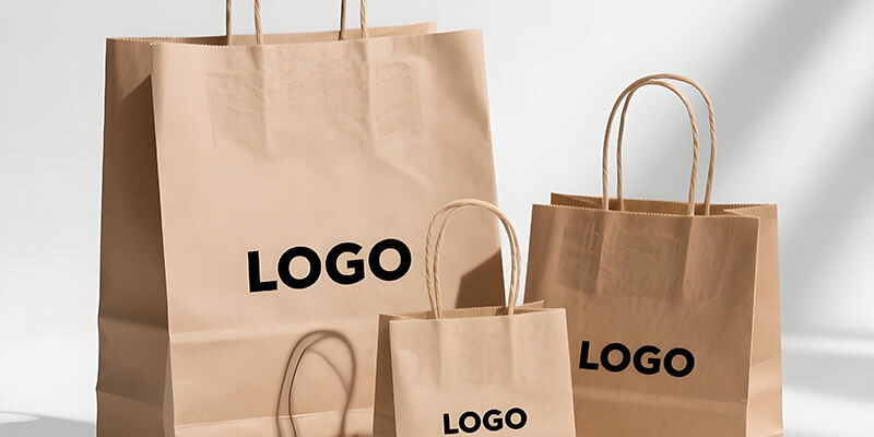 Eco-friendly reusable shopping paper bags for retail and grocery use