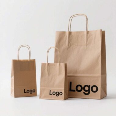 Eco-friendly reusable shopping paper bags for retail and grocery use