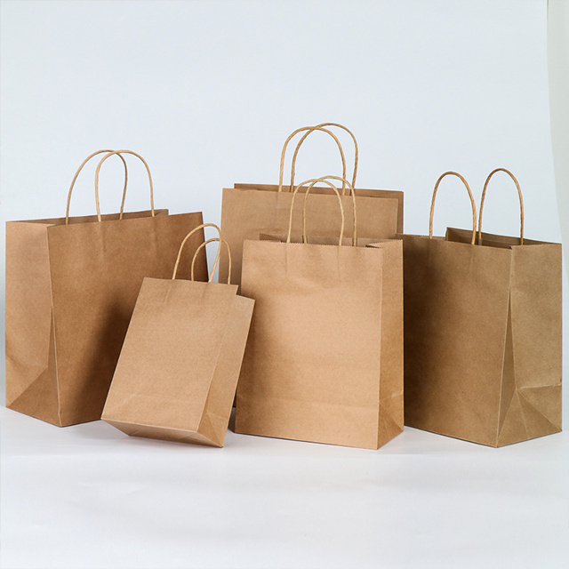Eco-friendly reusable shopping paper bags for retail and grocery use