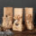 Eco-friendly kraft paper bags for bread and snacks