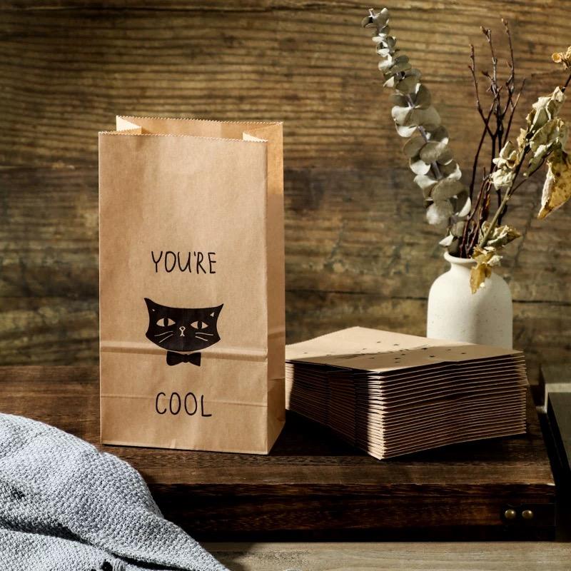 Eco-friendly kraft paper bags for bread and snacks