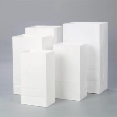 Biodegradable food grade kraft food paper bags for takeaway