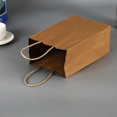 Eco biodegradable kraft paper bags for food and clothing