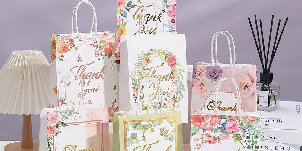 Birthday party kraft candy gift paper bags for decoration