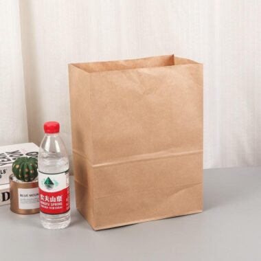 Brown food grade kraft paper bags for bread and sandwich