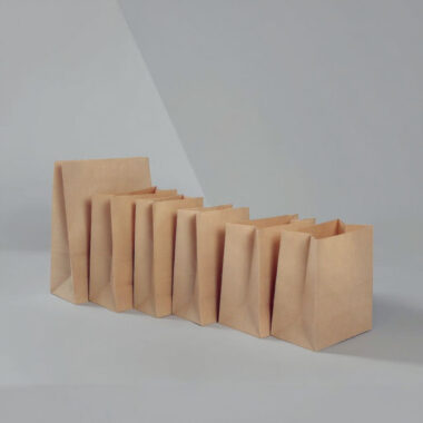 Brown food grade kraft paper bags for bread and sandwich