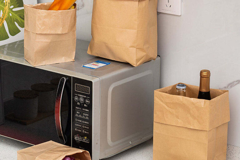 Brown Kraft Food Paper Bags for Takeaway (8) Brown kraft takeaway food paper bags packaging