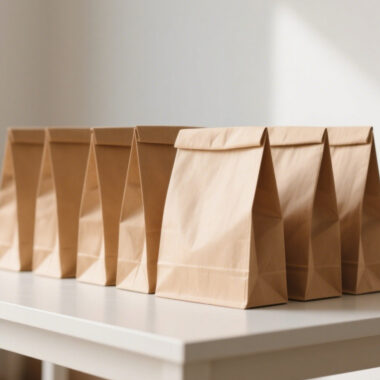 Personalized kraft paper bags for food takeaway