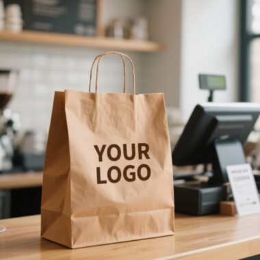 Personalized kraft paper bags for food takeaway
