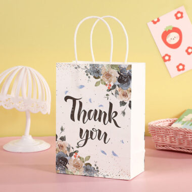 Personalized kraft gift paper bags for festival wedding party