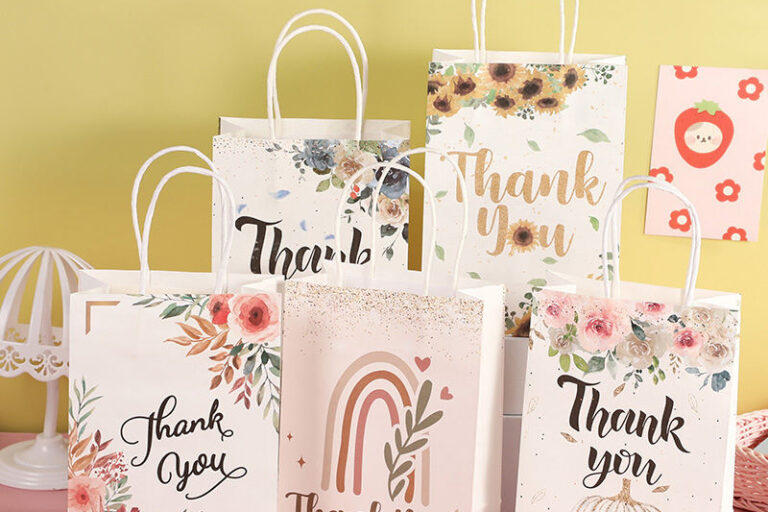 Festival Wedding Party Gift Paper Bags (2) Personalized kraft gift paper bags for festival wedding party