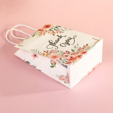 Personalized kraft gift paper bags for festival wedding party