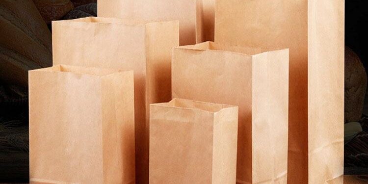 Flat bottom kraft food paper bags for food packaging