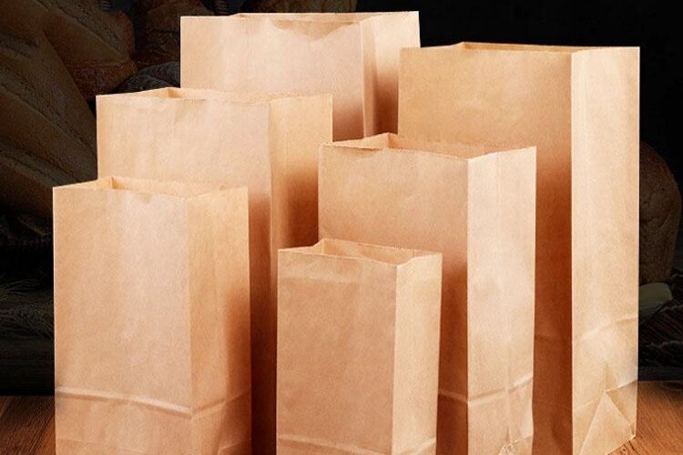Flat Bottom Kraft Food Paper Bags (4) Flat bottom kraft food paper bags for food packaging