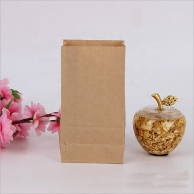 Flat bottom kraft food paper bags for food packaging