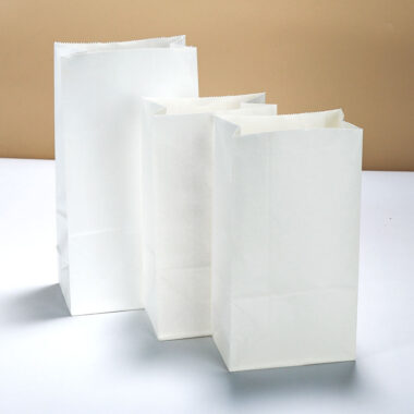 Flat bottom kraft food paper bags for food packaging